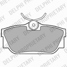 LP2019 DELPHI Комплект тормозных колодок, дисковый тормоз
