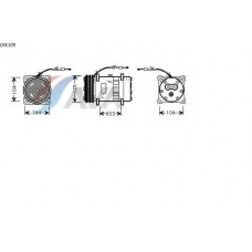 UVK109 AVA Компрессор, кондиционер