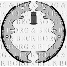 BBS6462 BORG & BECK Комплект тормозных колодок