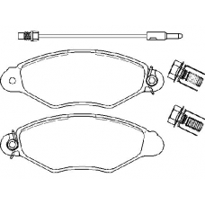 P 56 038 BREMBO Комплект тормозных колодок, дисковый тормоз