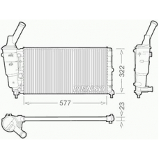 DRM13006 DENSO Радиатор, охлаждение двигателя