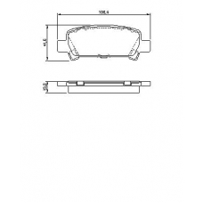 0 986 424 650 BOSCH Комплект тормозных колодок, дисковый тормоз