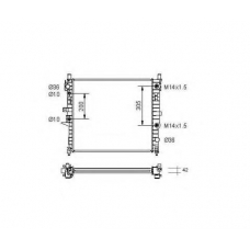 55336 NRF Радиатор, охлаждение двигателя