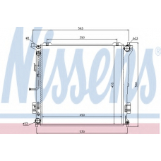 67078 NISSENS Радиатор, охлаждение двигателя