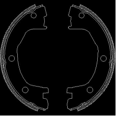 4712.00 REMSA Комплект тормозных колодок, стояночная тормозная с