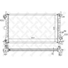 10-25130-SX STELLOX Радиатор, охлаждение двигателя