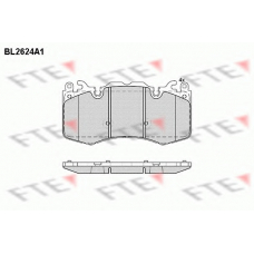 BL2624A1 FTE Комплект тормозных колодок, дисковый тормоз