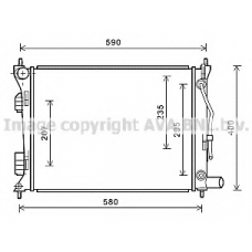 HY2276 AVA Радиатор, охлаждение двигателя