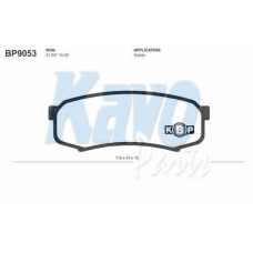 BP-9053 KAVO PARTS Комплект тормозных колодок, дисковый тормоз