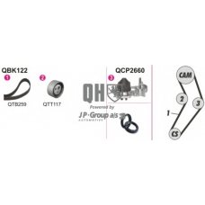4314101719 Jp Group Водяной насос + комплект зубчатого ремня