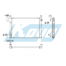 PA020171 KOYO P-tank corrugate-fin ass'y