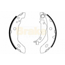 SH2511 BRAKE ENGINEERING Комплект тормозных колодок