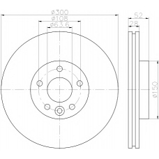 MDC2161 MINTEX Тормозной диск