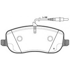 BPA0879.12 OPEN PARTS Комплект тормозных колодок, дисковый тормоз