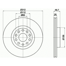 54205PRO PAGID Тормозной диск