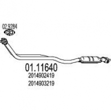 01.11640 MTS Труба выхлопного газа