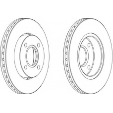 DDF423-1 FERODO Тормозной диск