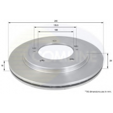 ADC0917V COMLINE Тормозной диск