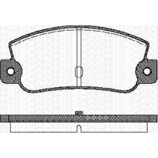 8110 15993 TRISCAN Комплект тормозных колодок, дисковый тормоз