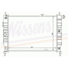 63058A NISSENS Радиатор, охлаждение двигателя