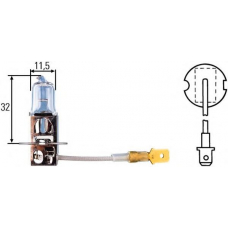 8GH 002 090-133 HELLA Лампа накаливания, фара рабочего освещения; Лампа 