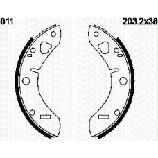 8100 65011 TRIDON Brake shoes