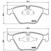 P 06 046 BREMBO Комплект тормозных колодок, дисковый тормоз