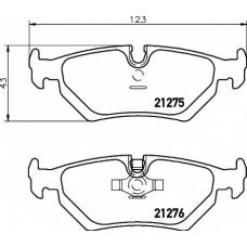 8DB 355 006-841 HELLA Комплект тормозных колодок, дисковый тормоз