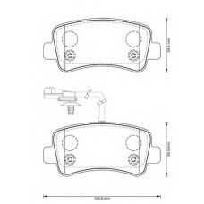 573359B BENDIX Комплект тормозных колодок, дисковый тормоз