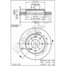 BS 7995 BRECO Тормозной диск