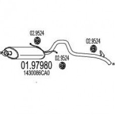 01.97980 MTS Глушитель выхлопных газов конечный
