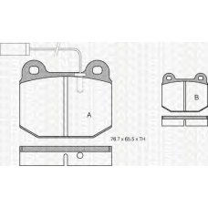 8110 10219 TRIDON Brake pads - front