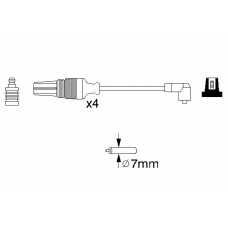 0 986 356 830 BOSCH Комплект проводов зажигания