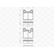 363702160707 MAGNETI MARELLI Комплект тормозных колодок, дисковый тормоз