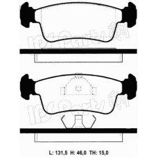 IBD-1898 IPS Parts Комплект тормозных колодок, дисковый тормоз