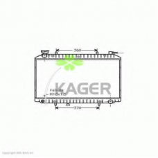 31-0263 KAGER Радиатор, охлаждение двигателя