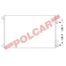 6012K81X POLCAR Skraplacze klimatyzacji