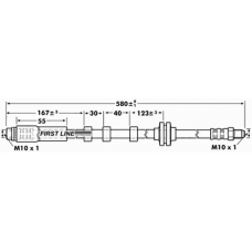 FBH6929 FIRST LINE Тормозной шланг