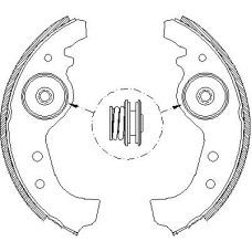 4015.01 REMSA Комплект тормозных колодок