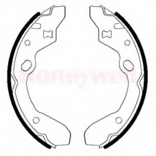 361570B BENDIX Комплект тормозных колодок