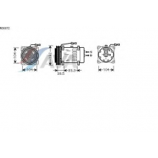 REK072 AVA Компрессор, кондиционер