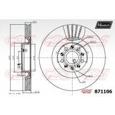 871106.6880 MAXTECH Тормозной диск