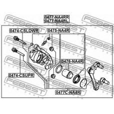 0477-NA4RR FEBEST Тормозной суппорт