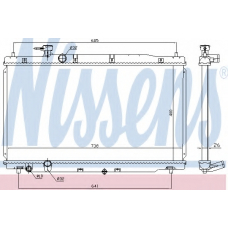 681386 NISSENS Радиатор, охлаждение двигателя