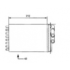 58833 NRF Теплообменник, отопление салона
