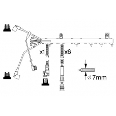 0 986 356 366 BOSCH Комплект проводов зажигания