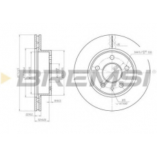 DBA860V BREMSI Тормозной диск