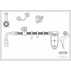 19032881 CORTECO Тормозной шланг