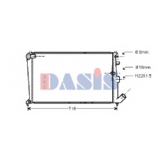 060220N AKS DASIS Радиатор, охлаждение двигателя
