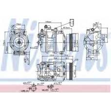 89073 NISSENS Компрессор, кондиционер